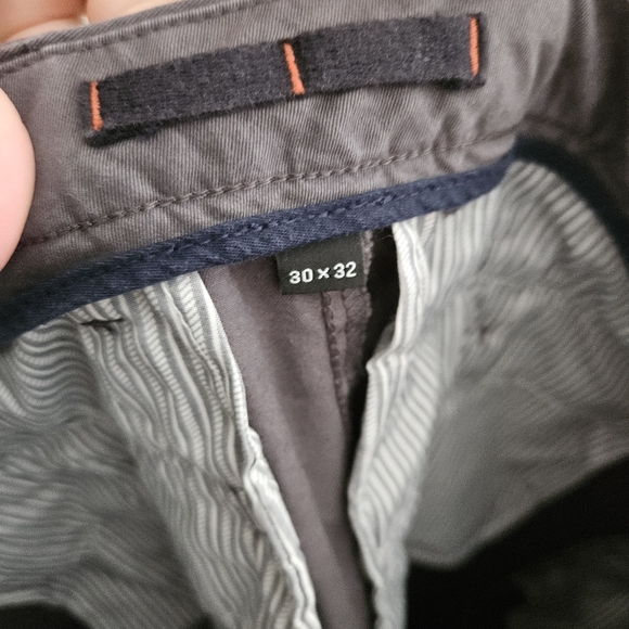 Kirkland Signature Pants Chino Dark Gray Neutral Business Casual Cotton Classic - Picture 7 of 10